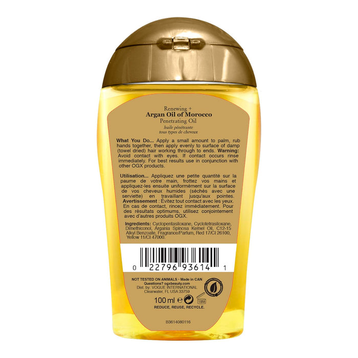 Organix Renewing Argan Oil of Morocco Penetrating Oil 3.3oz/ 100ml
