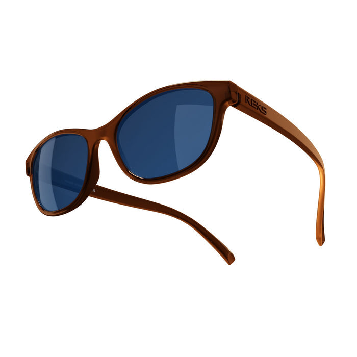 Single Vision / Rose Amber / Solid Blue Mirror