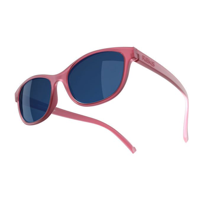 Single Vision / Rose Amber / Solid Blue Mirror