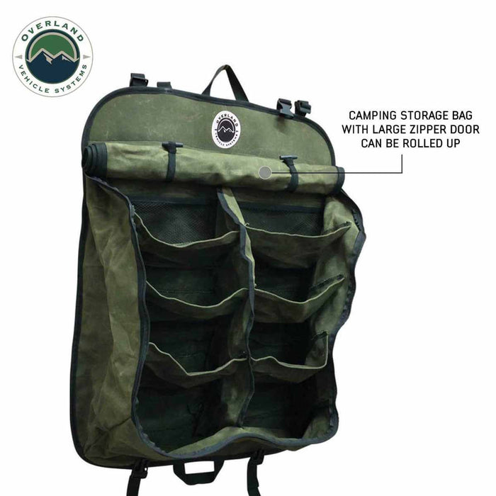 Overland Vehicle Systems Camping Gear Storage Bag #16 Waxed Canvas