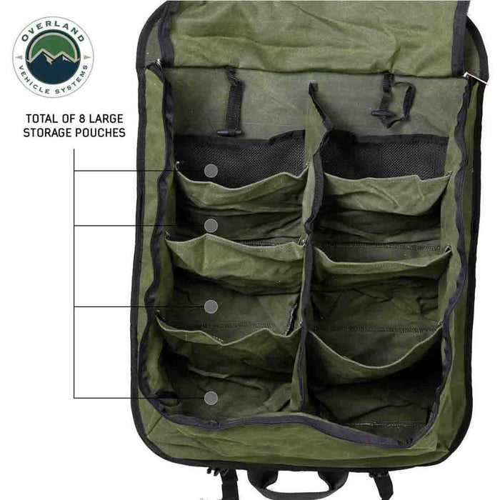 Overland Vehicle Systems Camping Gear Storage Bag #16 Waxed Canvas
