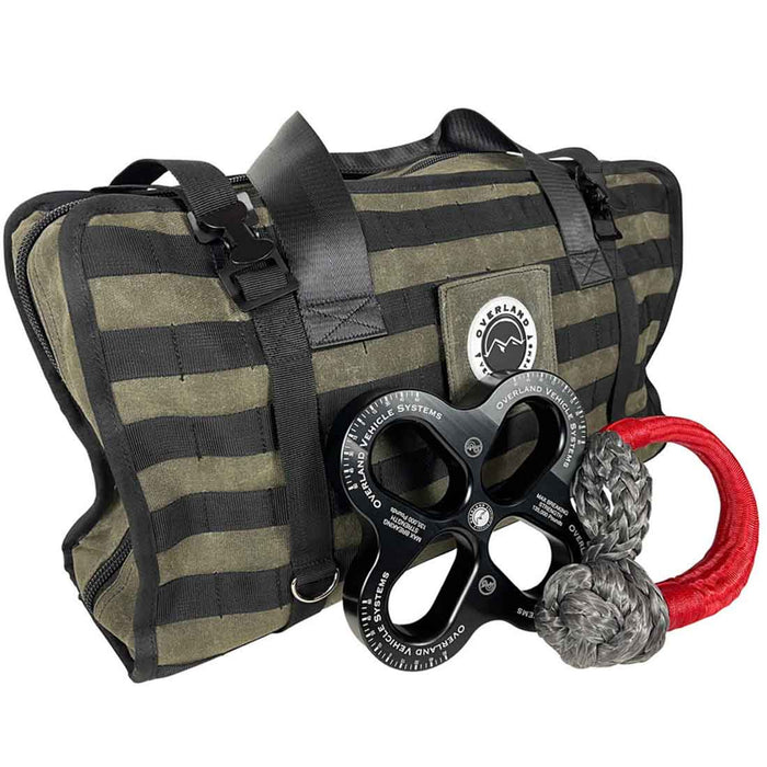Overland Vehicle Systems Large Recovery Bag W/Handle & Straps #16 Waxed Canvas Storage