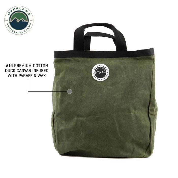 Overland Vehicle Systems Tote Bag #16 Waxed Canvas Storage