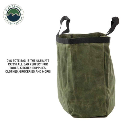 Overland Vehicle Systems Tote Bag #16 Waxed Canvas Storage