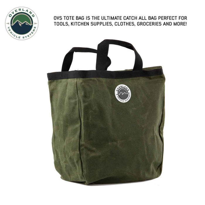Overland Vehicle Systems Tote Bag #16 Waxed Canvas Storage