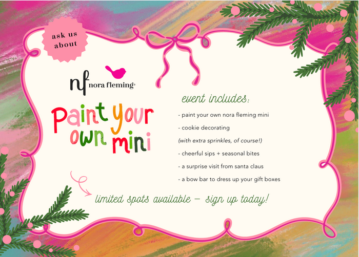 Paint Your Own Nora Fleming Mini at The Mercantile