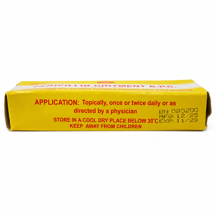 Penicillin Ointment B.P.C., topical antibiotic ointment packaged for external skin application and targeted topical care.