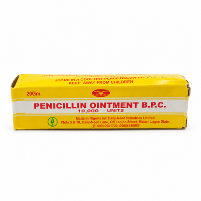 Penicillin Ointment B.P.C., topical antibiotic ointment packaged for external skin application and targeted topical care.