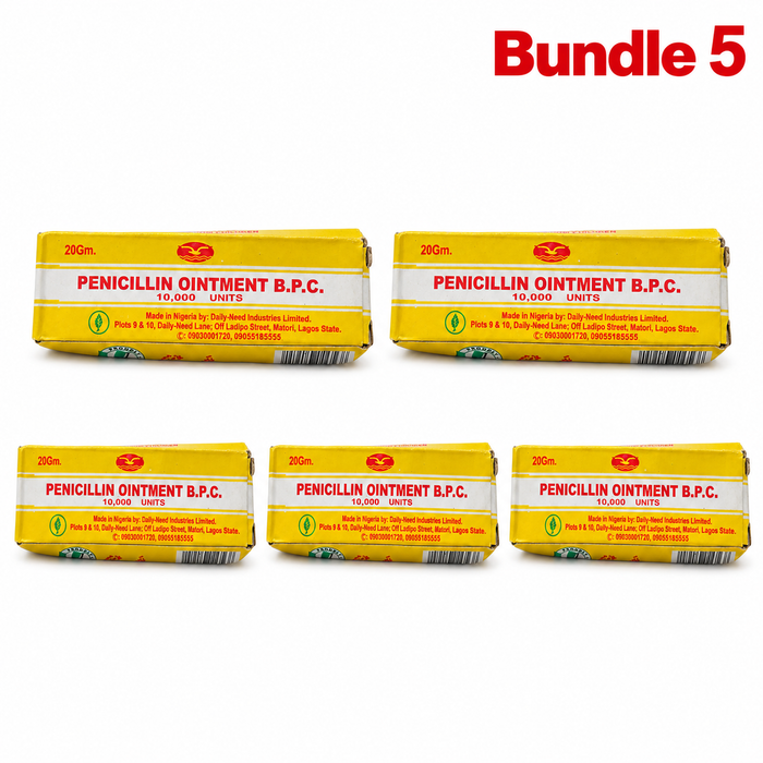 Penicillin Ointment B.P.C., topical antibiotic ointment formulated for external skin application, packaged for convenient use in targeted topical care.