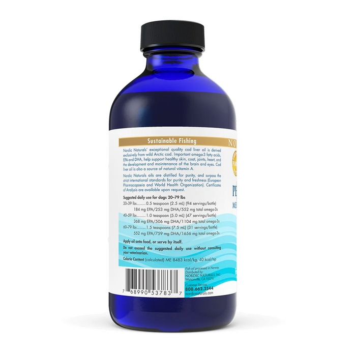 Pet Cod Liver Oil 8 oz by Nordic Naturals