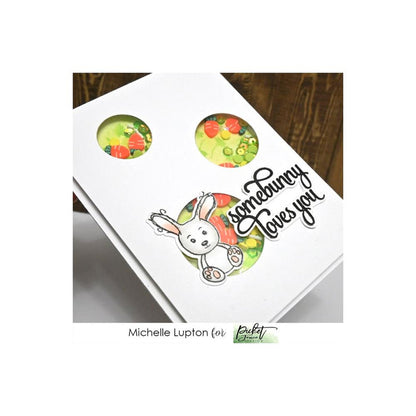 Picket Fence - Sequin Mix & Embellishments - Carrot Patch. Available at Embellish Away located in Bowmanville Ontario Canada. Card design by Michelle Lupton