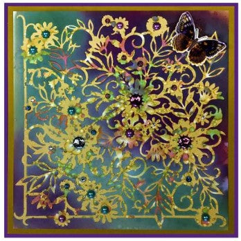 Pink Ink Designs - 7 in x 7 in Stencil - Garden Daisy