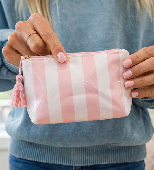 Pink Striped Bag