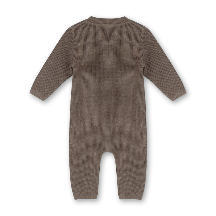 Pocket & Button Chunky Sweater Knit Baby Jumpsuit (Organic Cotton)