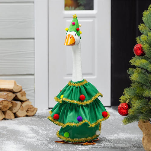 Porch Goose Outfit - Christmas Tree