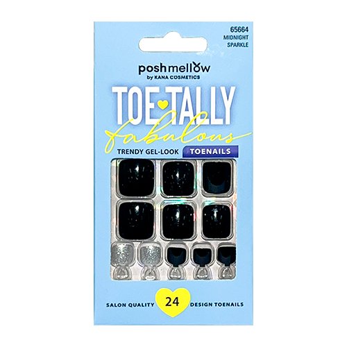 Posh Mellow Toenail Salon Quality 24 Nails - ikatehouse