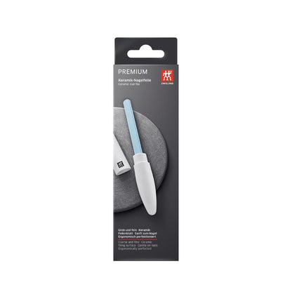 Premium Ceramic Nail File (White / Black)