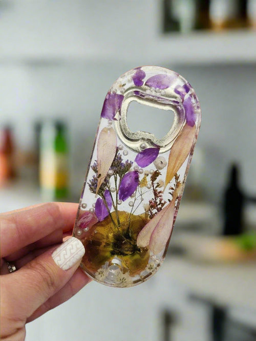 Wedding Bouquet Preservation Bottle Opener Pressed Flower Bottle Key