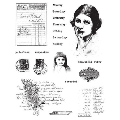 Prima Marketing - Finnabair - Cling Rubber Stamp Set - Beautiful Story