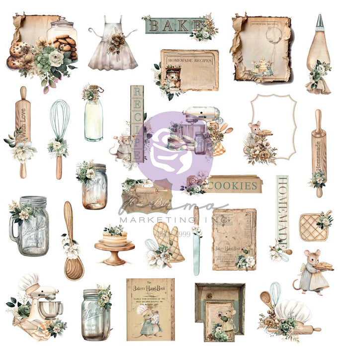 Prima Marketing - The Home Baker Collection - Ephemera - The Baker's Box