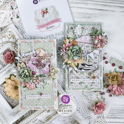 Prima Marketing Mulberry Paper Flowers - Enchanting Morning - Christmas Market