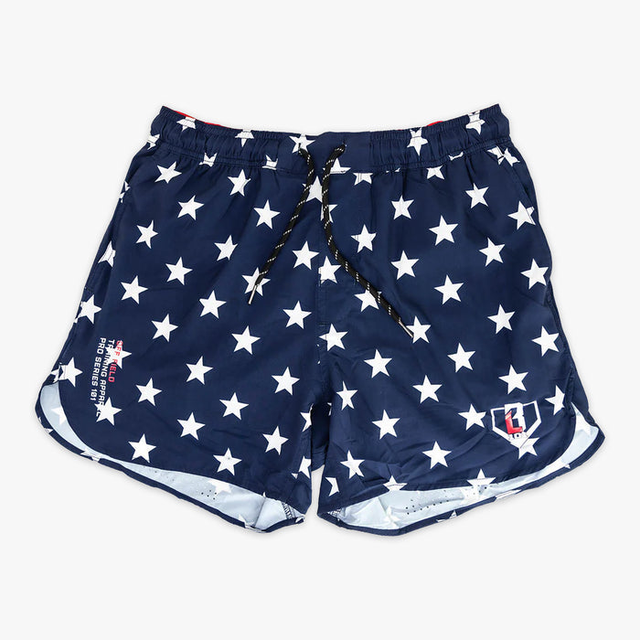 Navy Pro Series Freedom youth shorts — front view