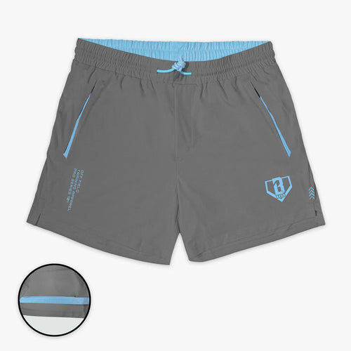 Gray Pro Series with Liner shorts — front view