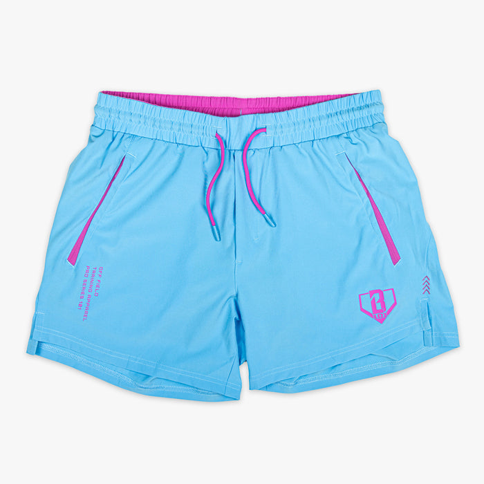 Blue Pro Series Cotton Candy Blue youth shorts — front view