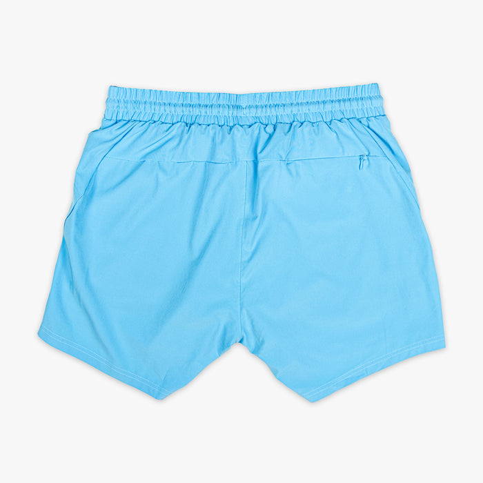 Blue Pro Series Cotton Candy Blue youth shorts — back view