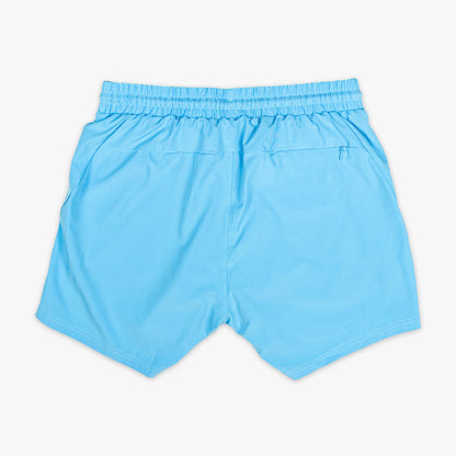 Blue Pro Series Cotton Candy Blue youth shorts — back view