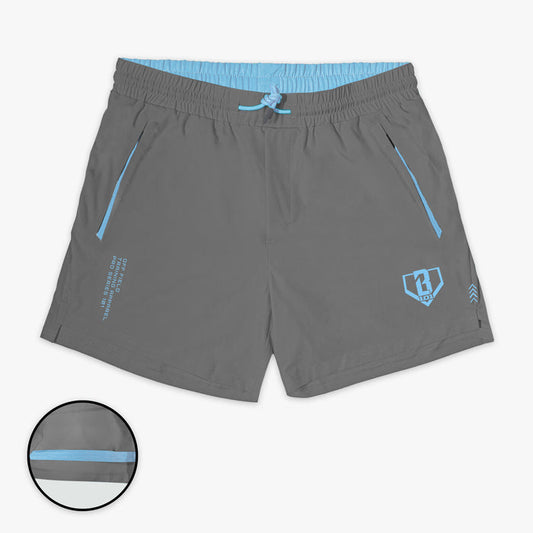 Gray Pro Series with Liner shorts — front view
