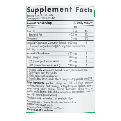 ProOmega Curcumin (formerly ProOmega CRP) by Nordic Naturals