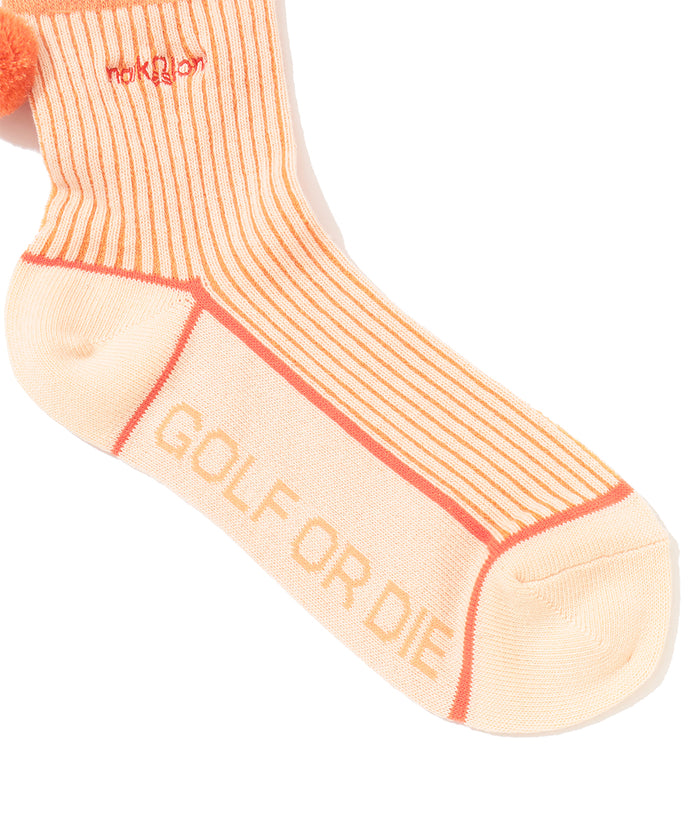 Quadra Pom Pom Crew Socks | WOMEN