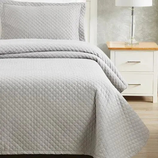 BRD Bedspread / Grey / Twin 2 PK