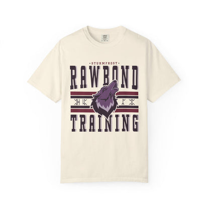 Vintage-washed Comfort Colors graphic tee from thtgrlreads, featuring Wolves of Ruin inspired bold text and a stylized howling wolf design with a relaxed unisex fit.