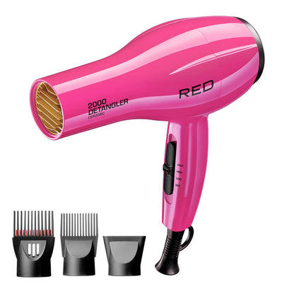 Red 2000 Ceramic Detangle Dryer - ikatehouse
