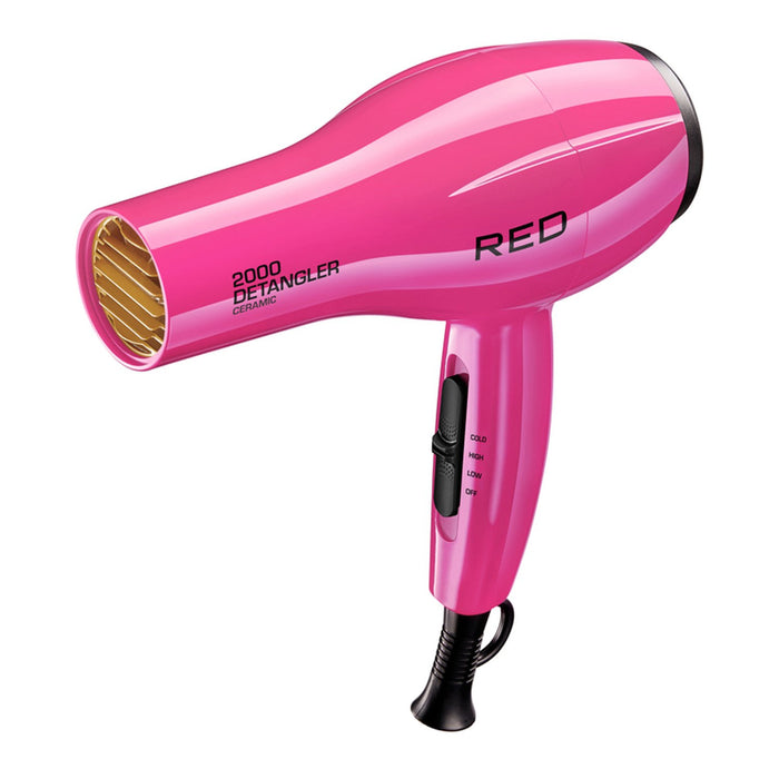 Red 2000 Ceramic Detangle Dryer - ikatehouse