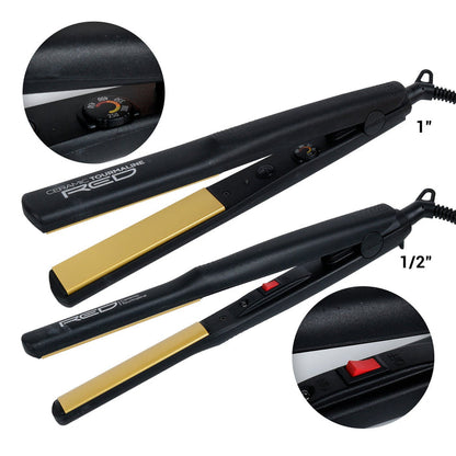 Red by Kiss Ceramic Tourmaline Flat Iron - ikatehouse