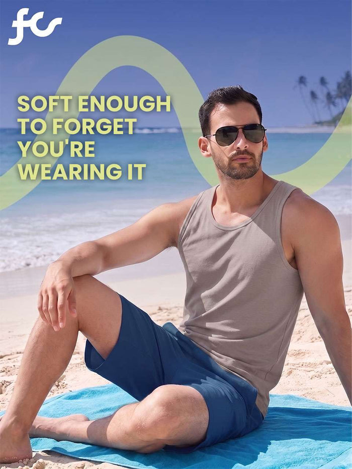 Regular Fit Organic Cotton Comfort Vest for Men-Pack of 1