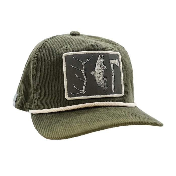 Rep Your Water Hunt. Fish. Camp Artist Corduroy Edition Hat