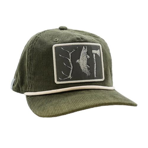 Rep Your Water Hunt. Fish. Camp Artist Corduroy Edition Hat