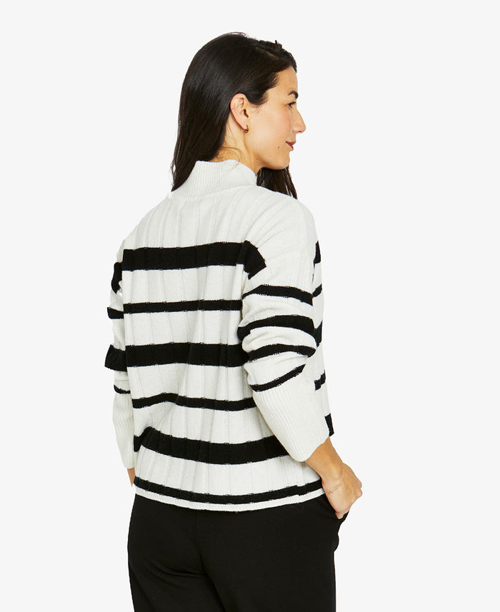 Rib Stripe Pullover