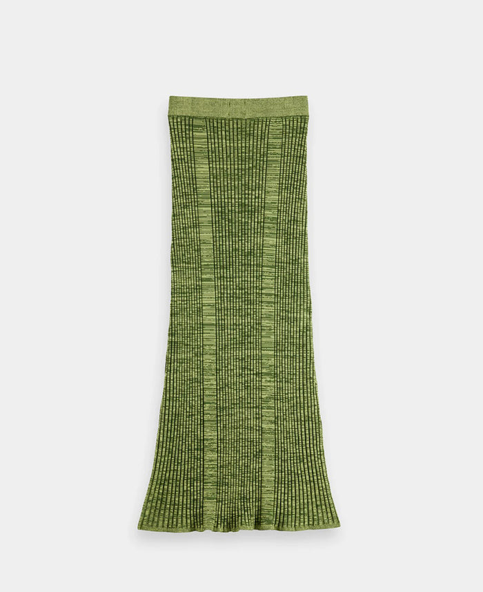 Ribbed Knitted Maxi Skirt
