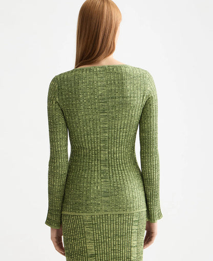 Ribbed Knitted Pullover