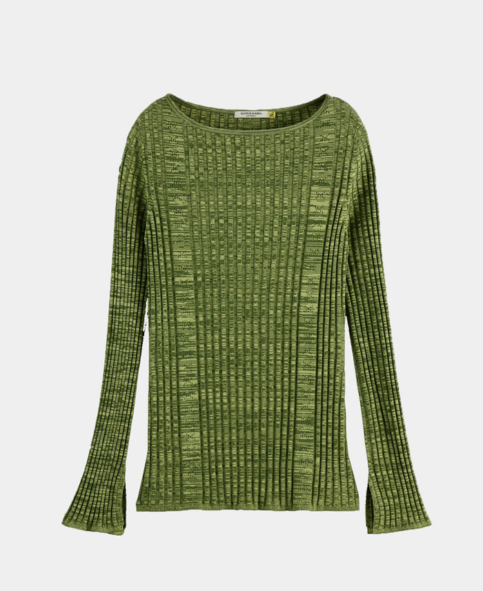 Ribbed Knitted Pullover