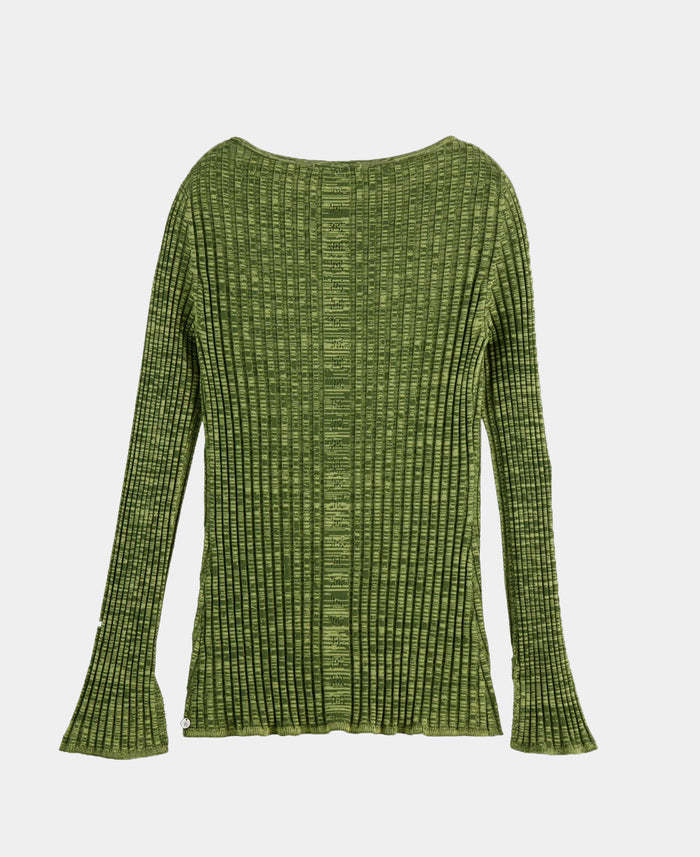 Ribbed Knitted Pullover