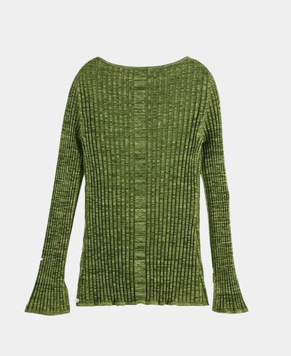 Ribbed Knitted Pullover