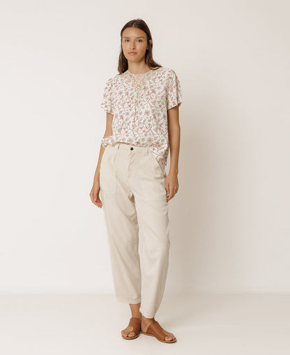 Round Neck Lace Shirt