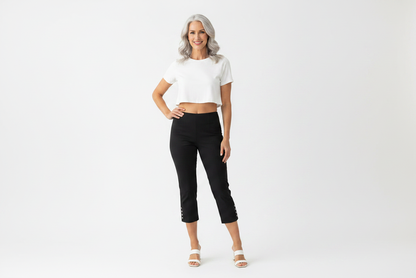 Roy Klaveli Side Crystal Capri Pant