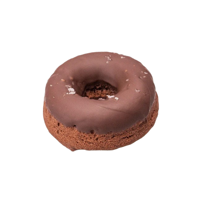 Salted Dark Chocolate Donut
